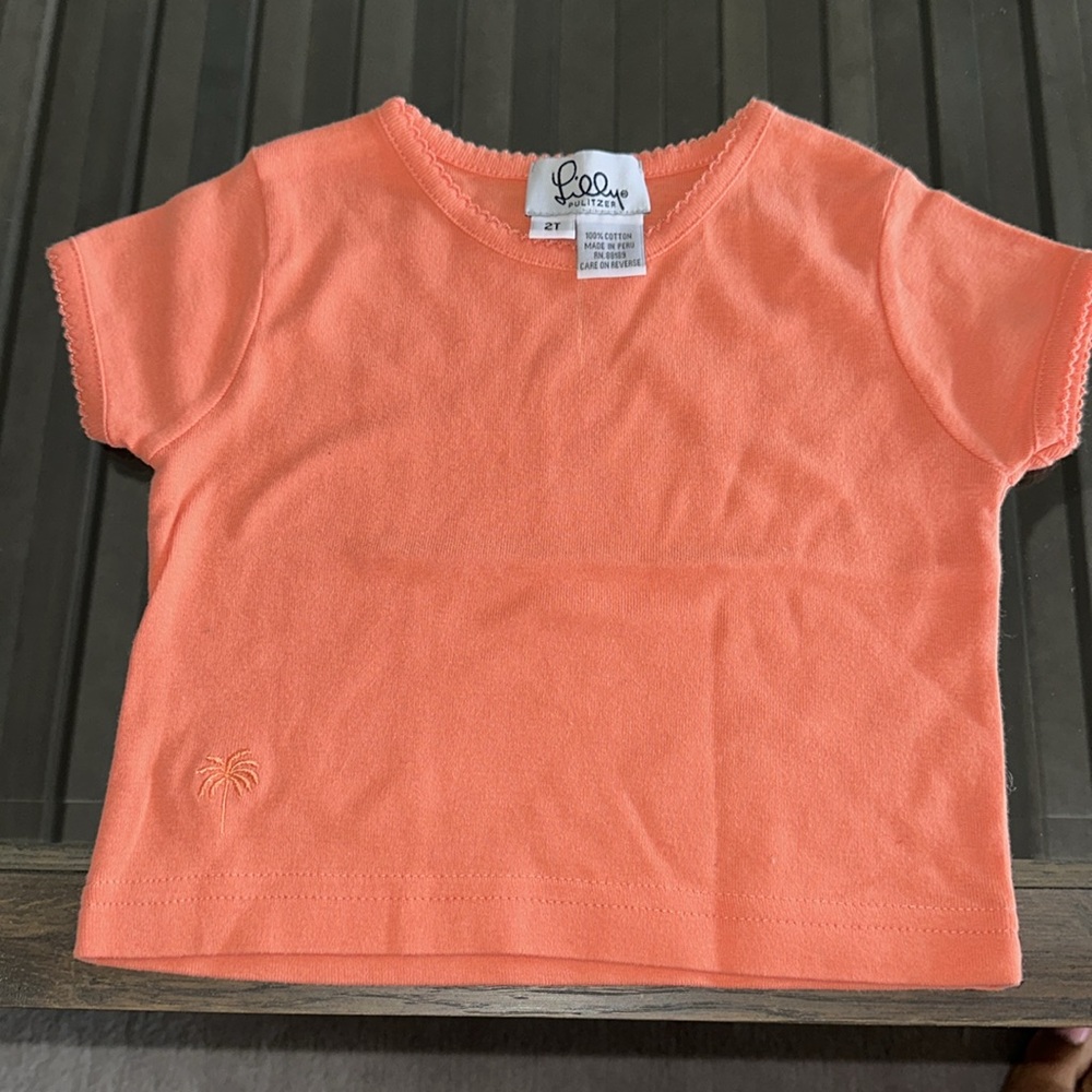 LILLY PULITZER ~Size 2~Orange Crush T-shirt Tee 🍊